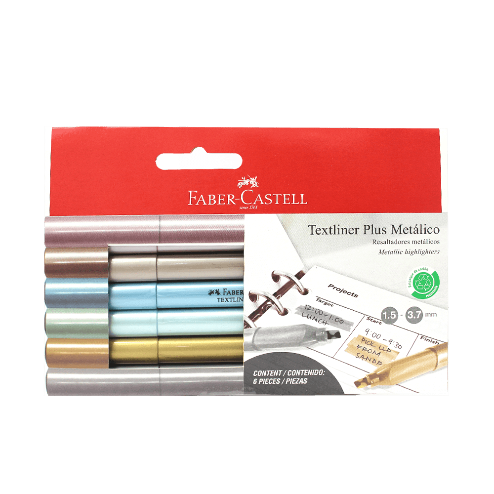 Faber-Castell Resaltador Textliner Plus Metálico