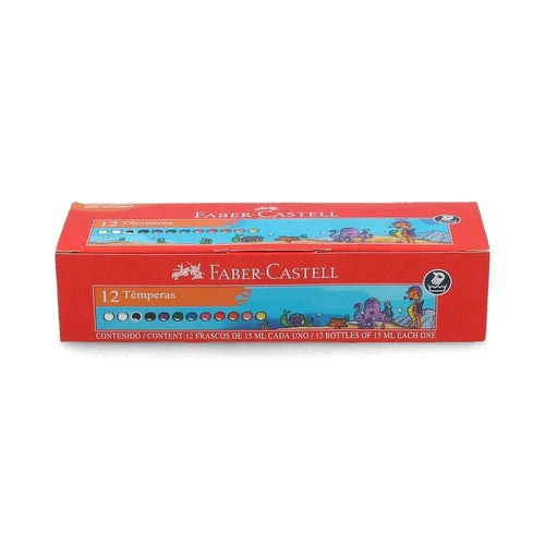 Faber-Castell Caja de Témperas 12 Colores