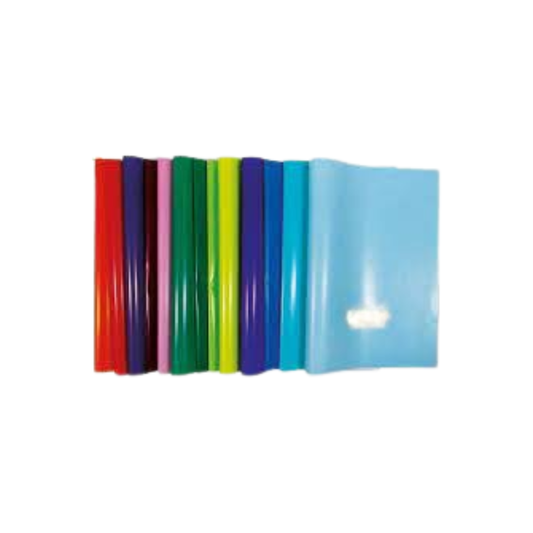 Forro Plástico Grueso para Cuaderno Cosido de Color