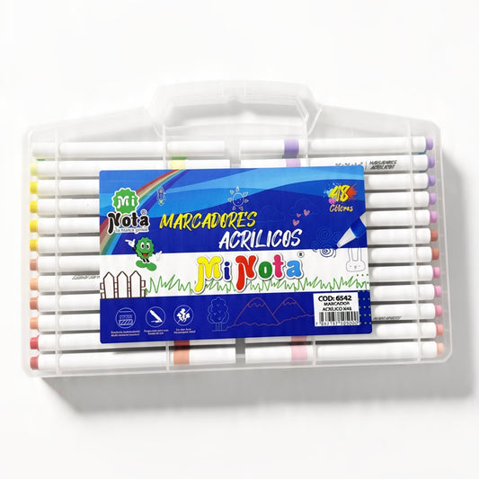 Mi Nota Marcadores Acrílicos 48 Colores