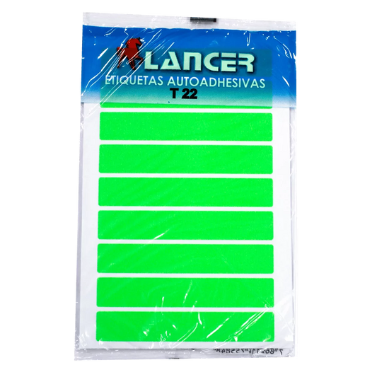 Lancer Etiquetas Autoadhesivas Verde