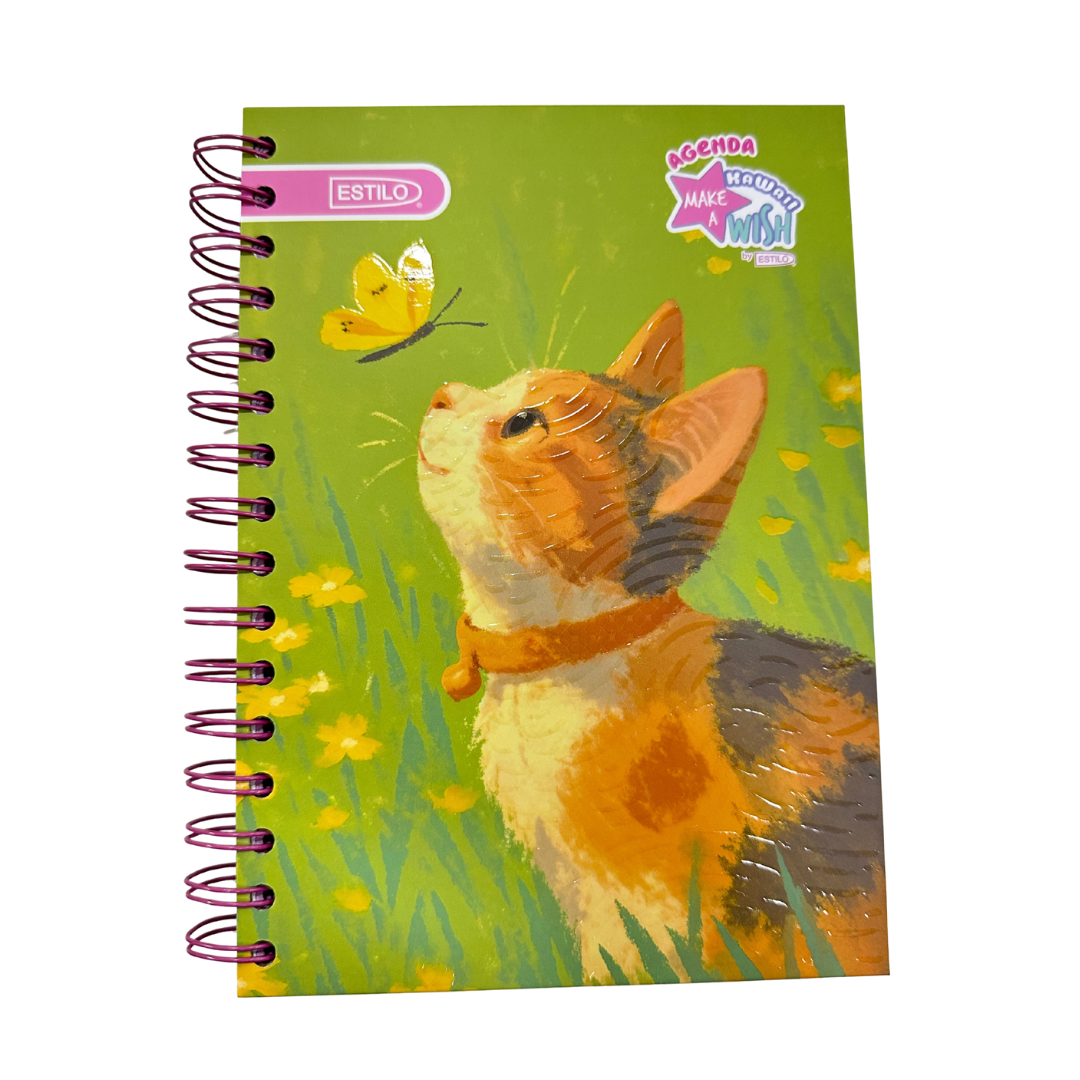 Estilo Agenda A5 Pasta Dura Kawaii 180 Hojas