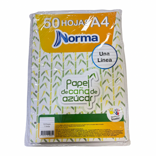 Norma 50 Hojas A4 1 Línea