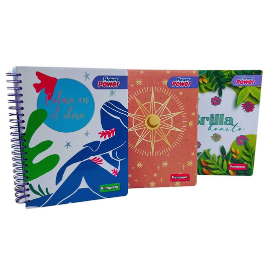 Primavera Cuaderno Universitario Pasta Dura 200H Cuadros