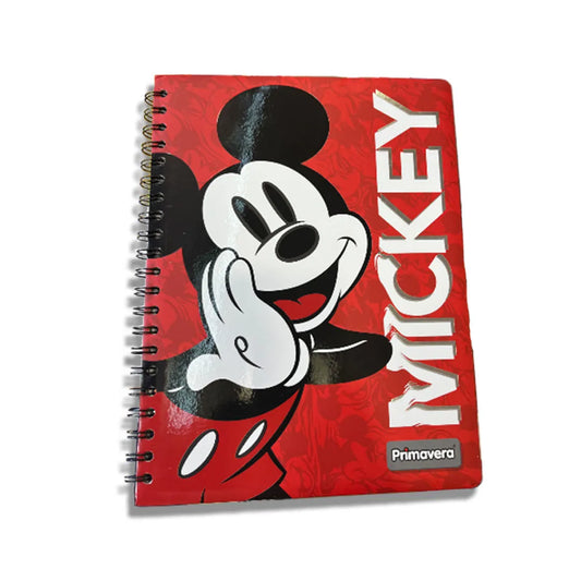 Primavera Cuaderno Universitario Pasta Dura 100H 1 Línea Mickey