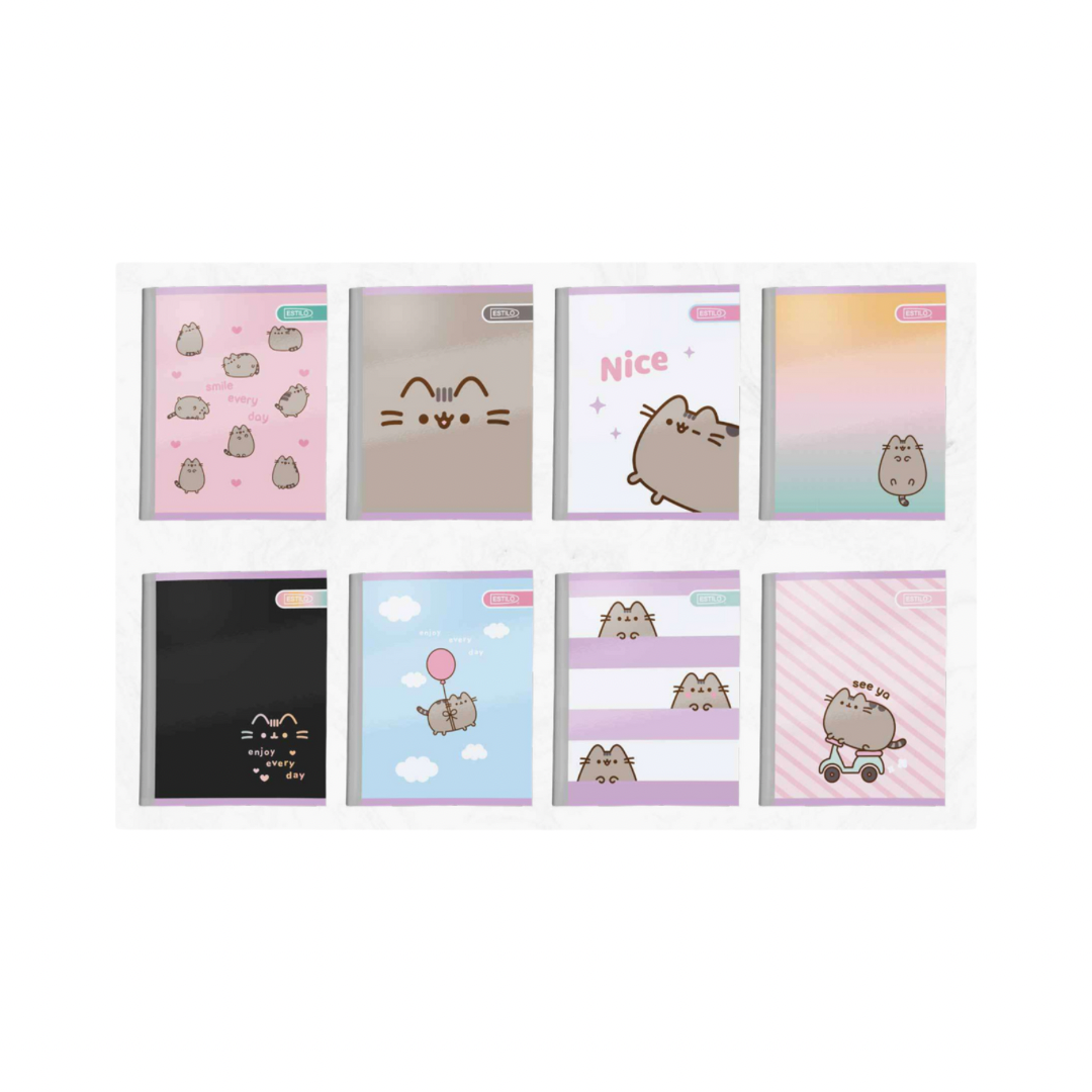 Estilo Cuaderno Cosido Cuadros 100 Hojas Pusheen The Cat