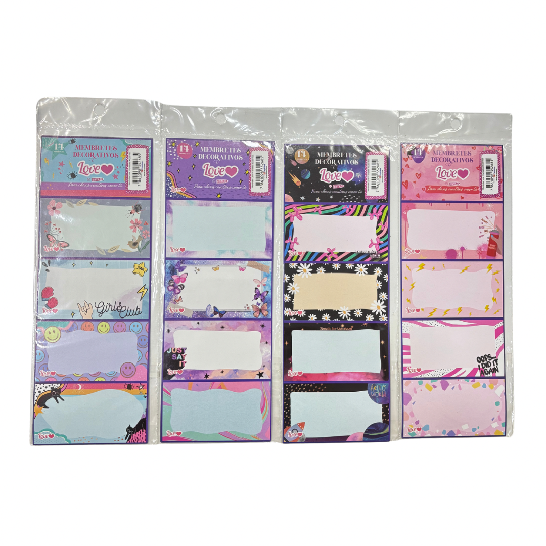 Love Paquete de Membretes 14Pcs