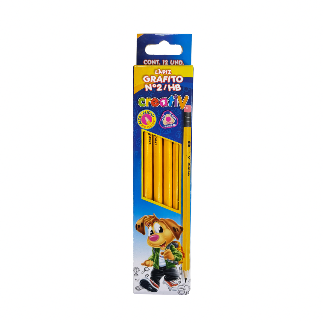 Creativ Caja de Lápiz Grafito 2 HB 12pcs