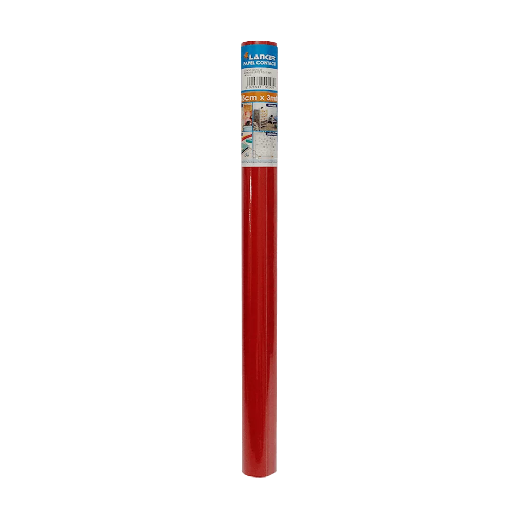 Lancer Rollo de Papel Contact Rojo 45cm X 3mts