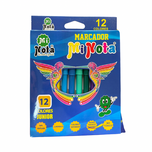Mi Nota Caja de Marcadores Junior 12 Colores