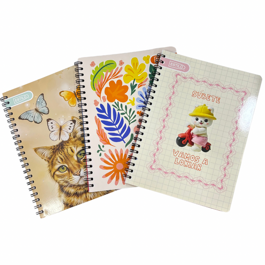 Estilo Cuaderno Universitario 100H - Cuadros