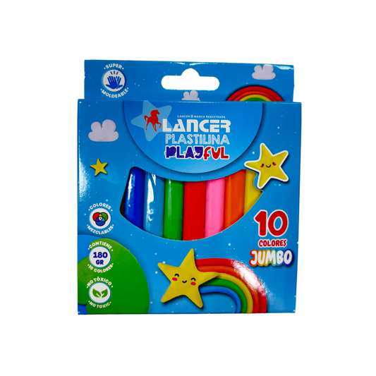 Lancer Plastilina Playful Jumbo 10 Colores