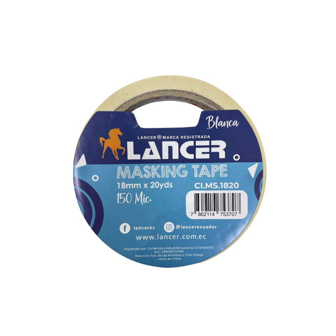 Lancer Cinta Masking 18mm x 20 YDS