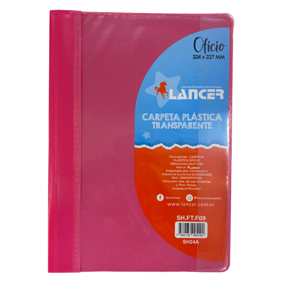 Lancer Carpeta Tapa Transparente