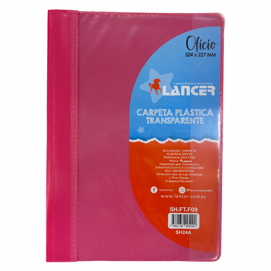 Lancer Carpeta Tapa Transparente