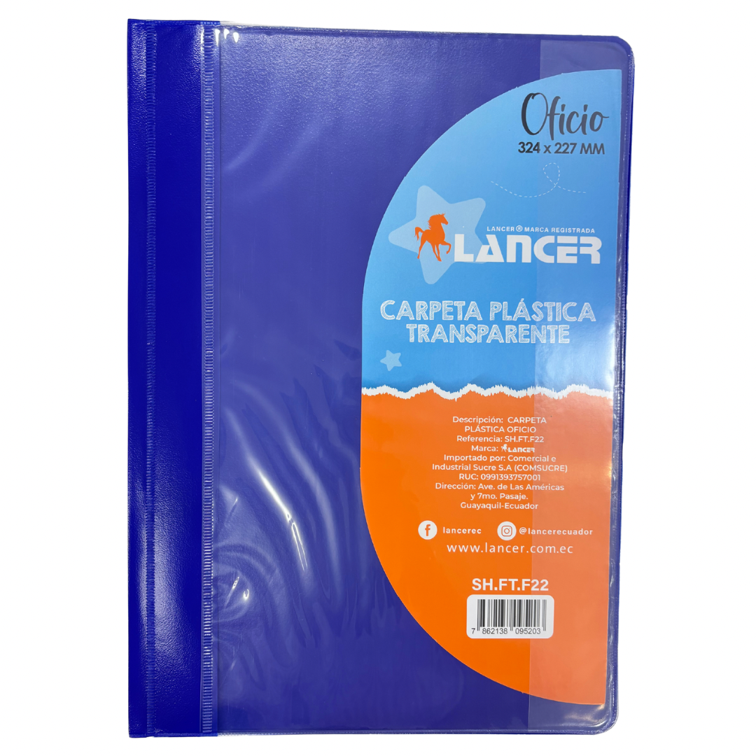Lancer Carpeta Tapa Transparente