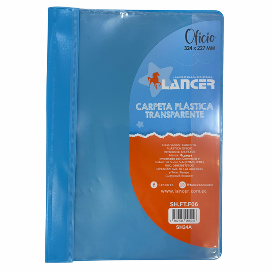 Lancer Carpeta Tapa Transparente