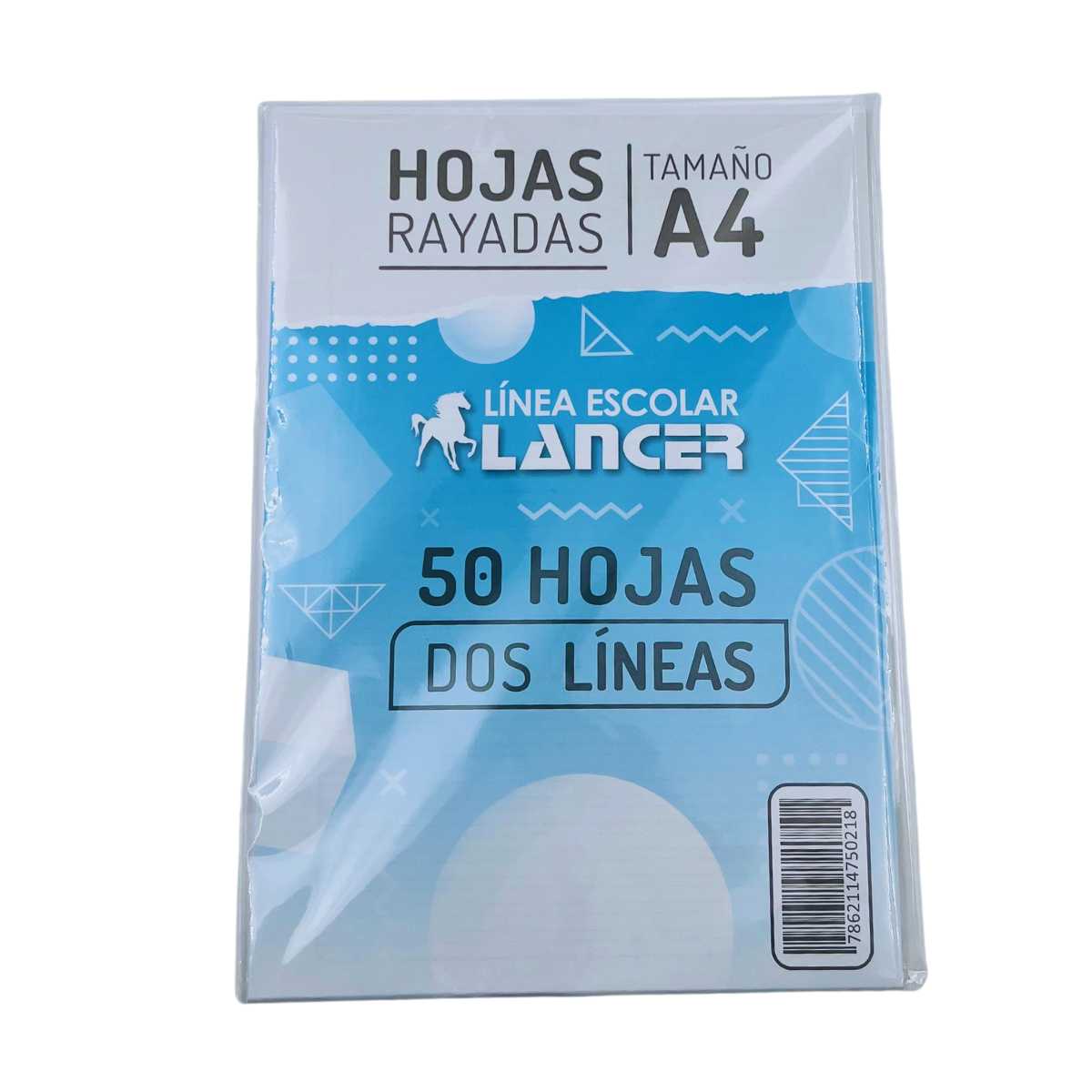 Paquete Hojas 2 Líneas Lancer A4 50H