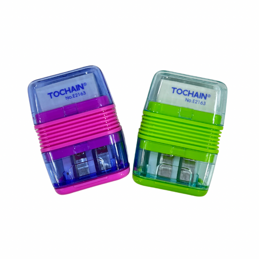 Tochain Sacapuntas Doble con Borrador