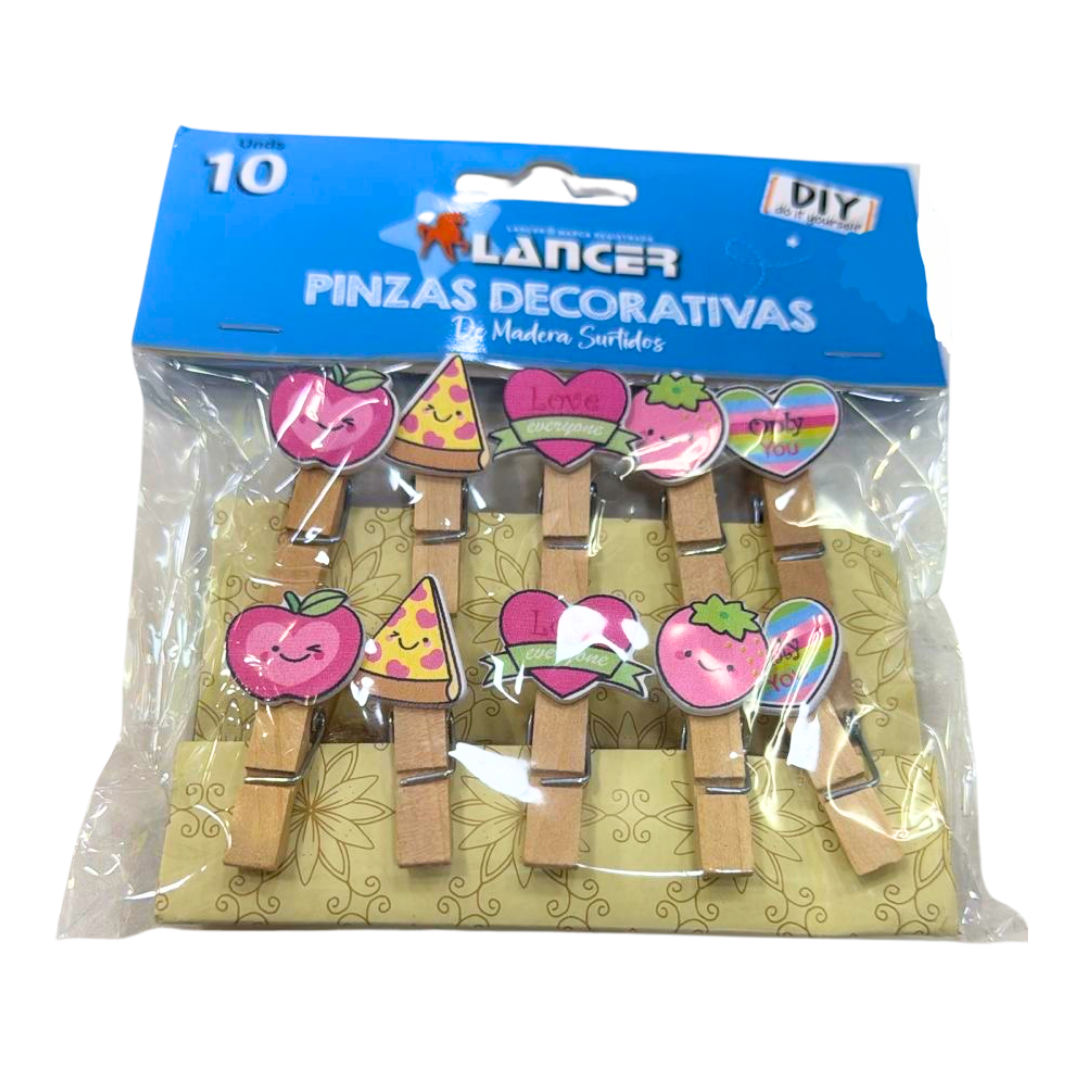 Lancer Pinzas Decorativas de Madera