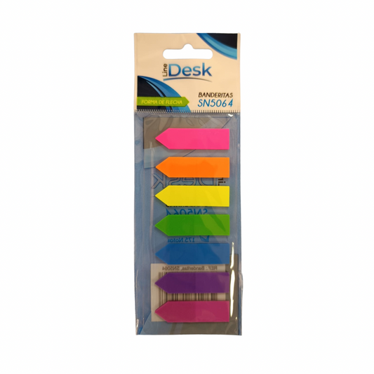 Line Desk Banderitas Forma de Flecha