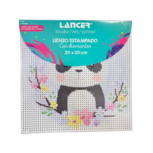 Lancer Lienzo Estampado con Diamantes 20x20cm