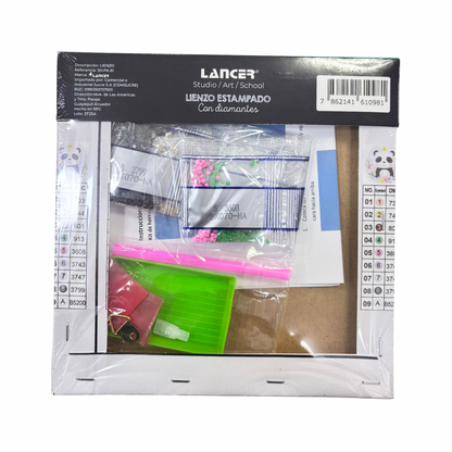 Lancer Lienzo Estampado con Diamantes 20x20cm