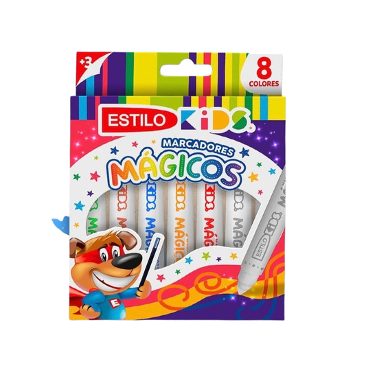 Estilo Kids Marcadores Mágicos 8 Colores