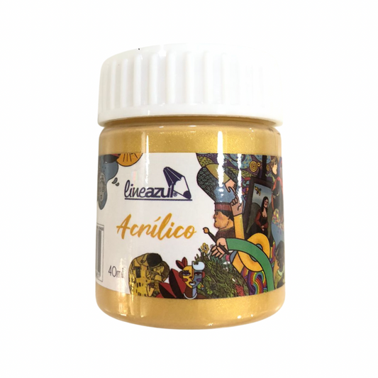 Lineazul Pintura Acrílica Dorada 40ml