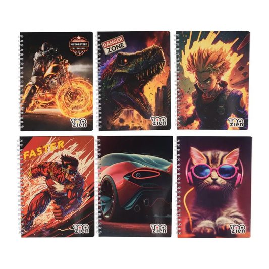 Zien Cuaderno Universitario 2 Líneas 100 Hojas