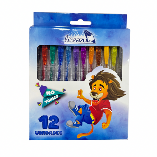 Lineazul Bolígrafos Escarchados 12 Colores