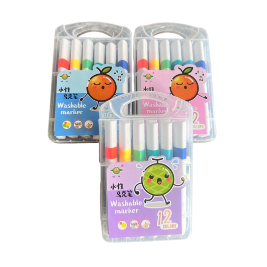 DP Caja de Marcadores Lavables 12 Colores