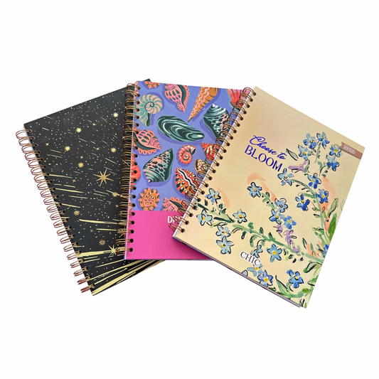 Chic Cuaderno Universitario Pasta Dura 100H - Cuadros