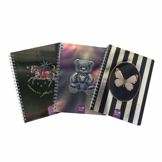 Love Cuaderno Universitario Holográfico Pasta Semidura 100H - Cuadros