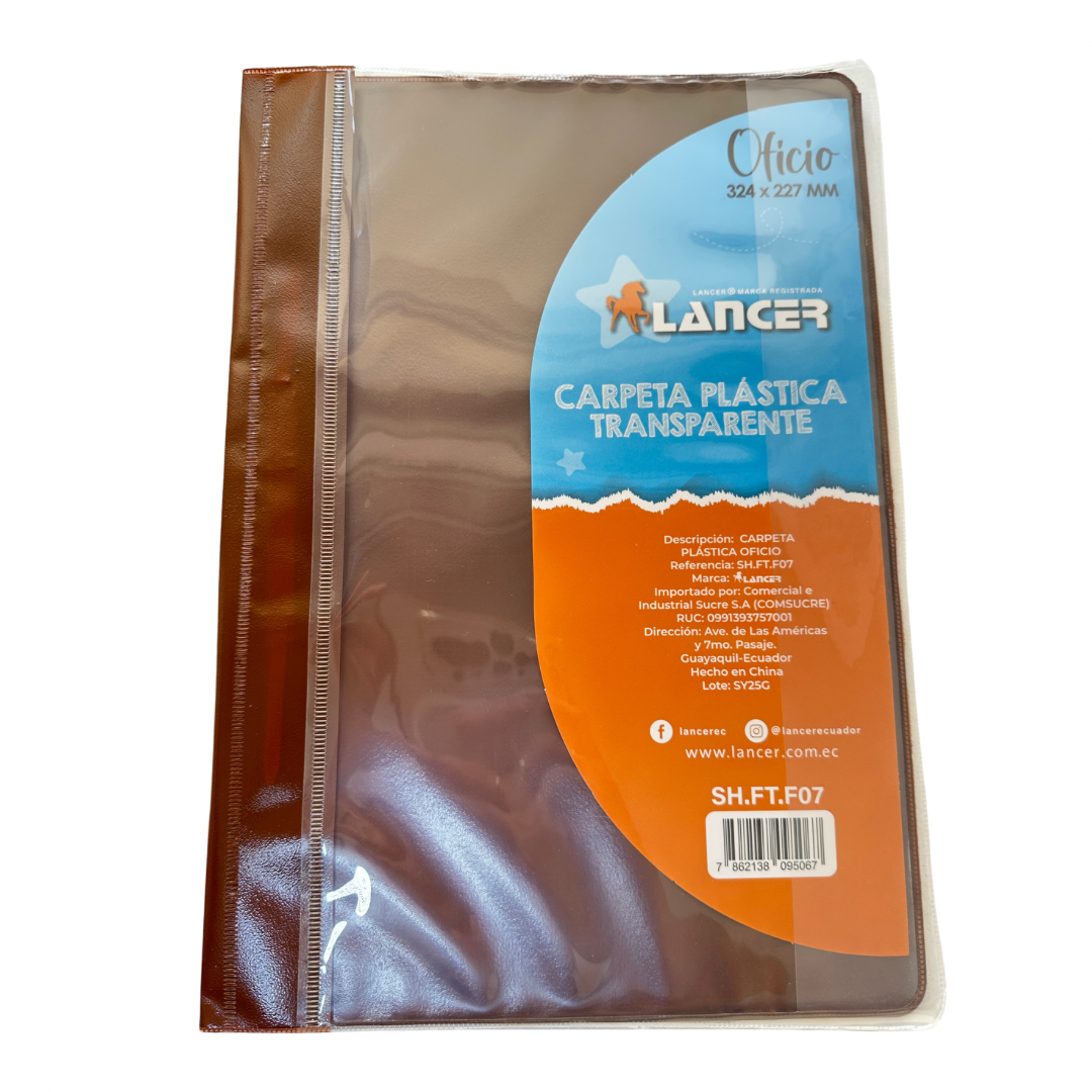 Lancer Carpeta Tapa Transparente