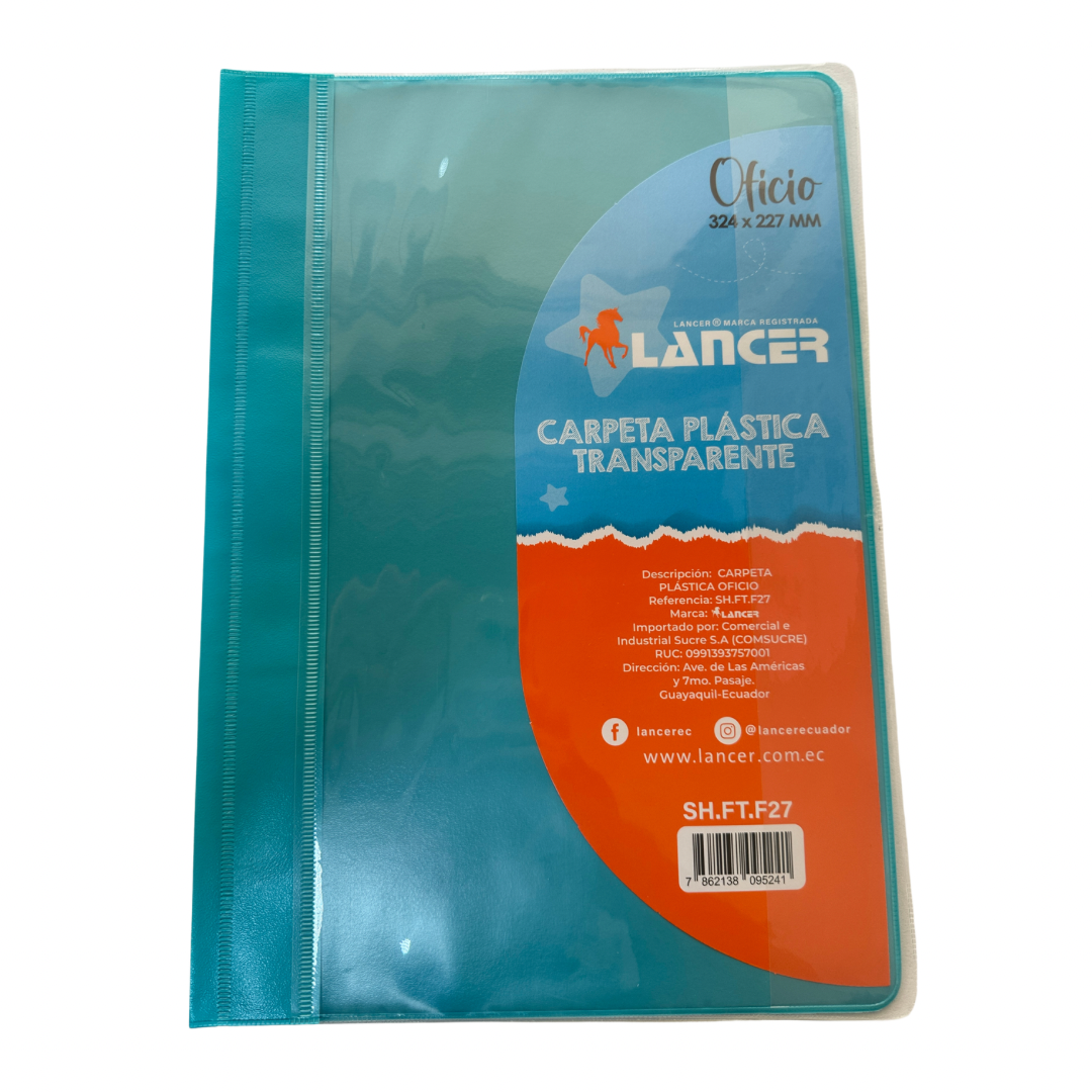 Lancer Carpeta Tapa Transparente