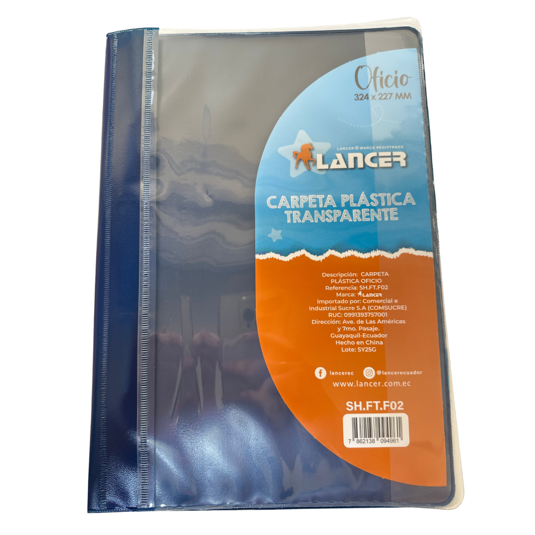 Lancer Carpeta Tapa Transparente