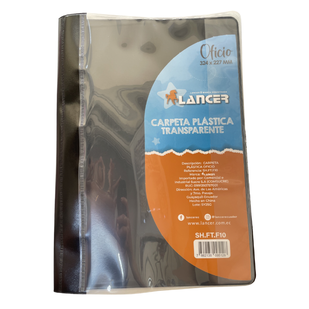 Lancer Carpeta Tapa Transparente