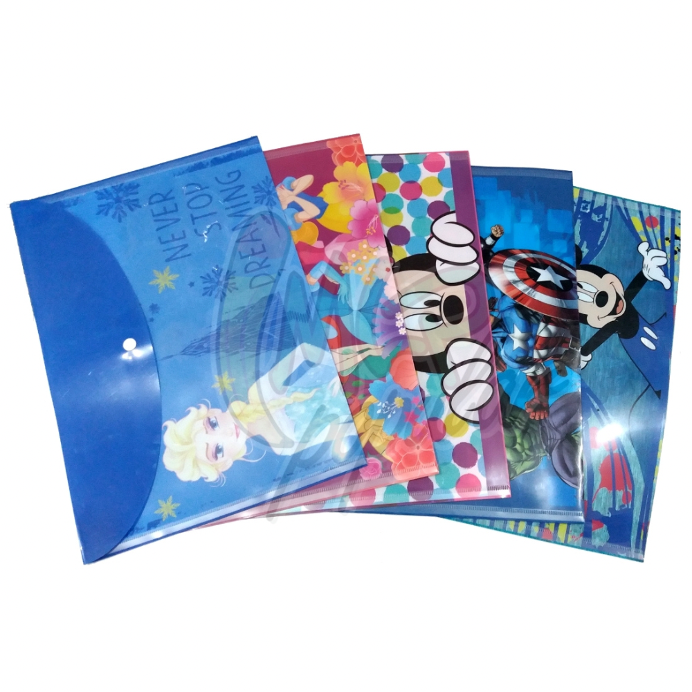 Disney Carpeta Sobre Con Broche Mickey Mouse