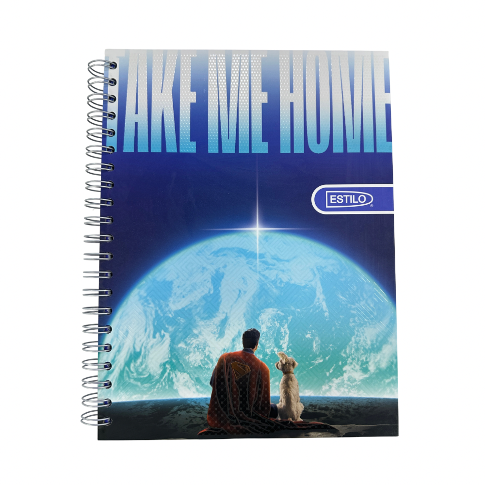 Estilo Cuaderno Universitario Pasta Dura Superman 100H - 2 Líneas