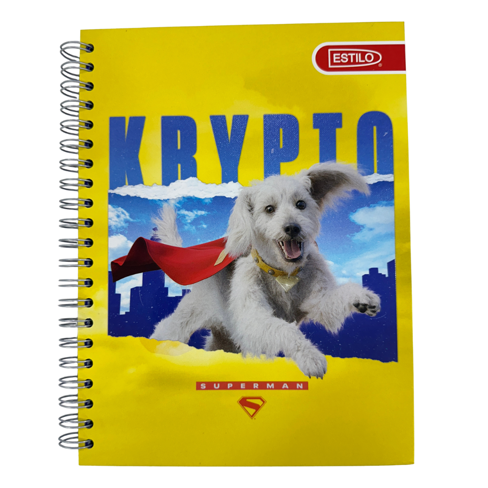 Estilo Cuaderno Universitario Pasta Dura Superman 100H - 2 Líneas