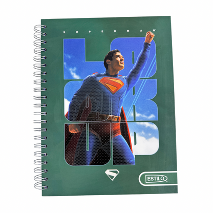 Estilo Cuaderno Universitario Pasta Dura Superman 100H - 2 Líneas