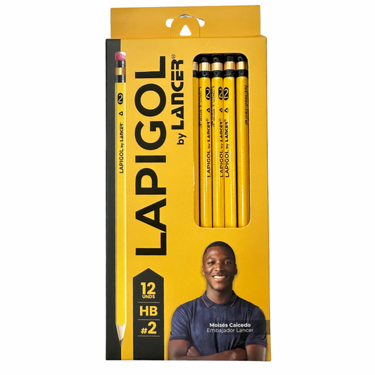 Lancer Caja de Lápices de Escribir HB #2 12Unds