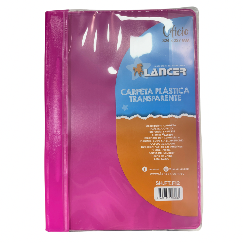 Lancer Carpeta Tapa Transparente