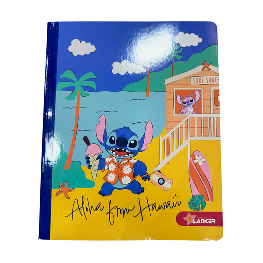 Lancer Cuaderno Cosido Stitch 100H - 4 Líneas