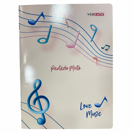VERZATIL Cuaderno Pautado Mixto 100H