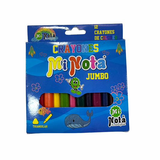 Mi Nota 12 Crayones Jumbo