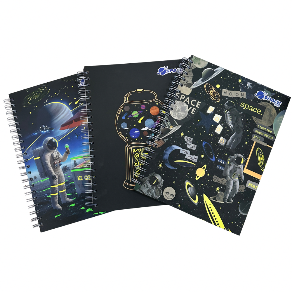 Estilo Cuaderno Universitario Pasta Dura Space 100H - Cuadros