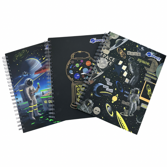 Estilo Cuaderno Universitario Pasta Dura Space 100H - Cuadros