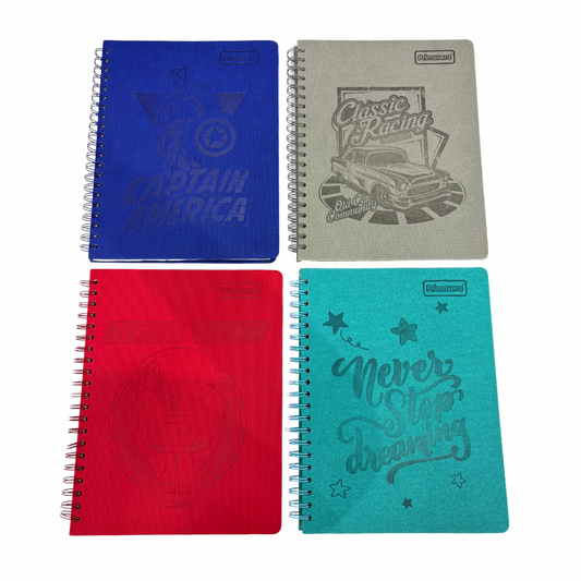 Primavera Cuaderno Universitario Texturizado 100h Cuadros / H